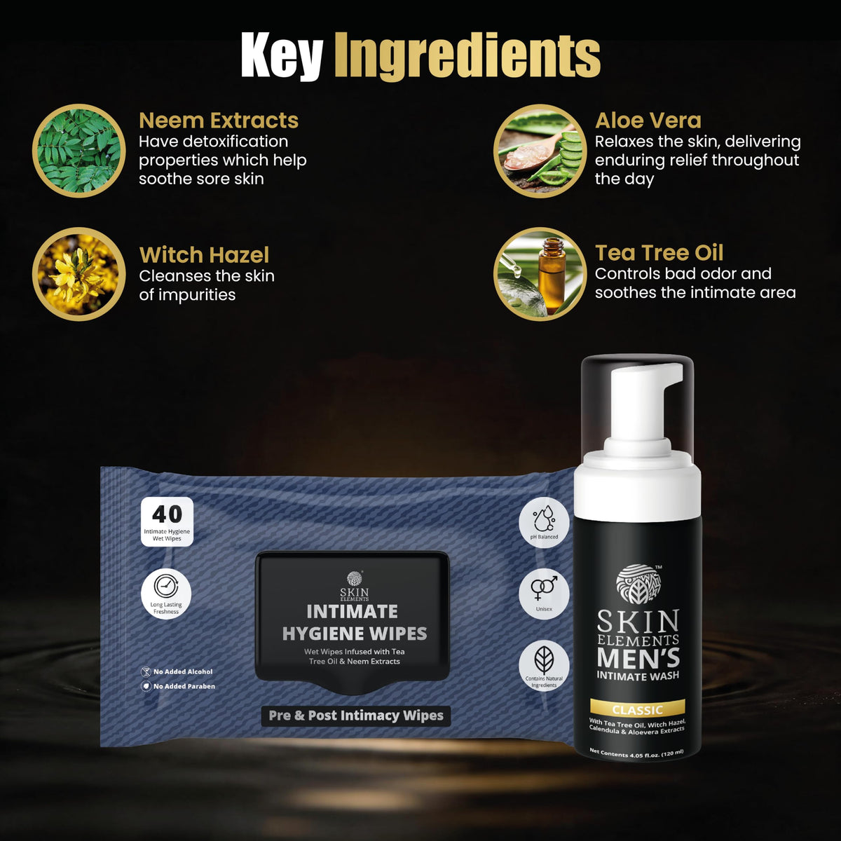 Skin Elements wipe sheet texture close-up displaying moist cloth for quick freshening benefit