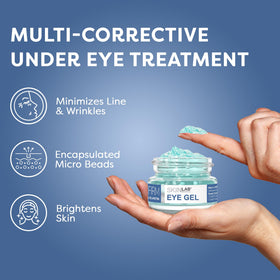 SKIN LAB BY BSL being gently tapped under-eye to reduce puffiness