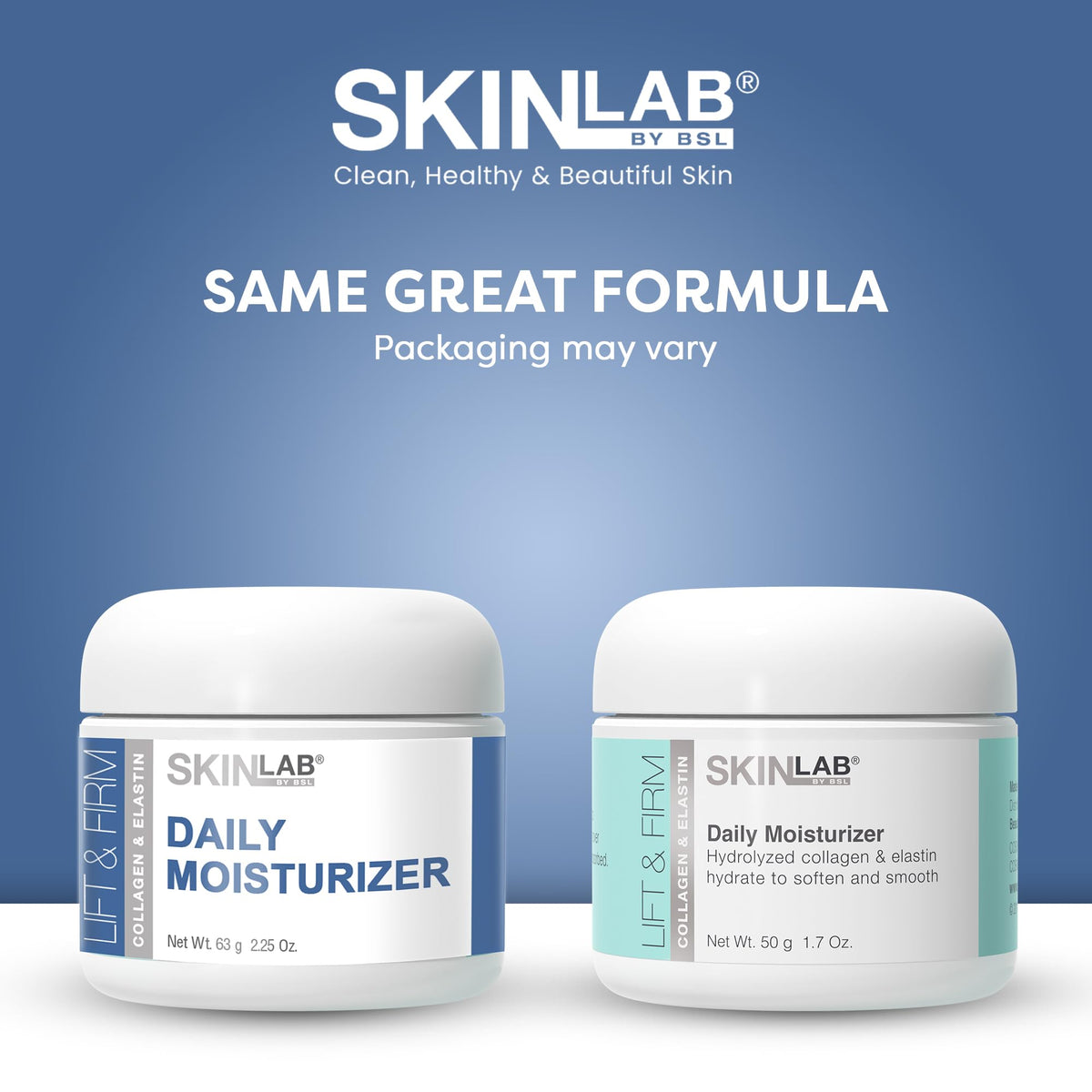SKIN LAB open jar top view displaying creamy texture for quick absorption benefit