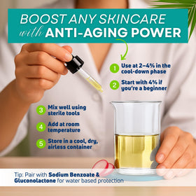 Skin Perfection beside EcoCert badge emphasizing certified natural preservative benefit