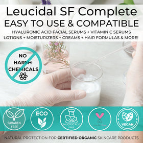 Skin Perfection texture pour demonstrating water-soluble consistency