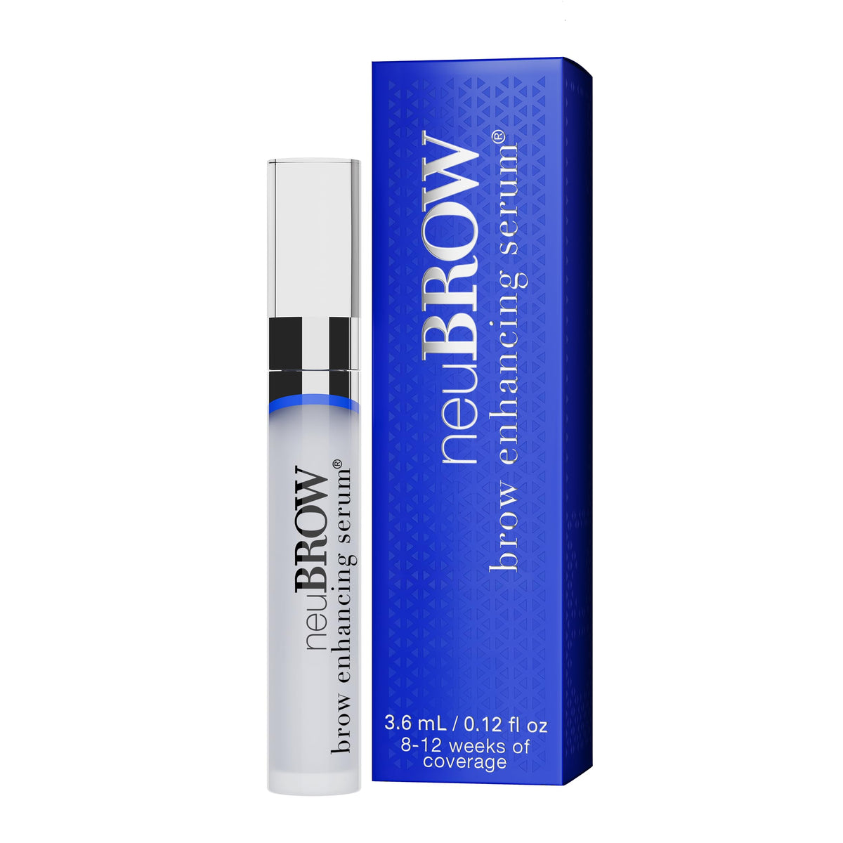 Skin Research Laboratories neuBROW front packaging showing bottle and label benefit