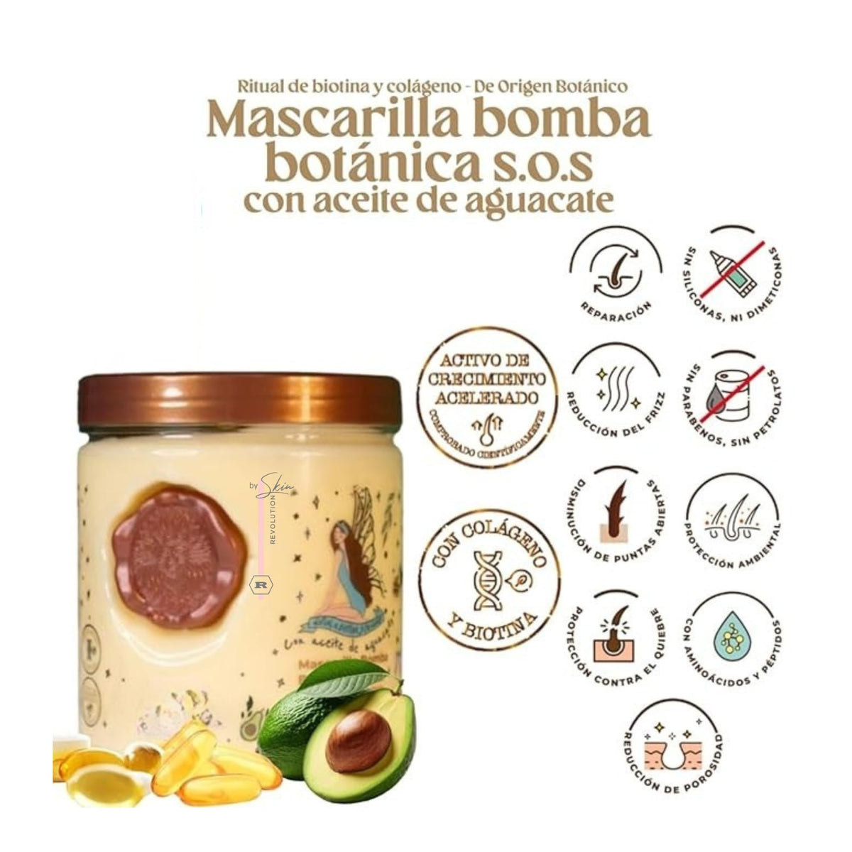 Skin Revolution avocado conditioner creamy texture for deep hydration