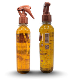 Skin Revolution label close-up highlighting carrot oil and vitamins benefit