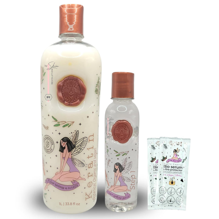 Skin Revolution front packaging showing 1L jar and product branding benefits