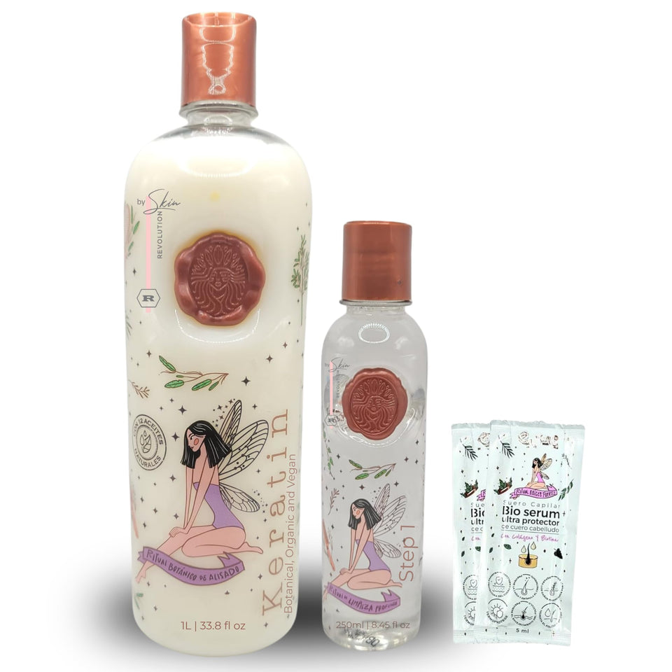 Skin Revolution front packaging showing 1L jar and product branding benefits