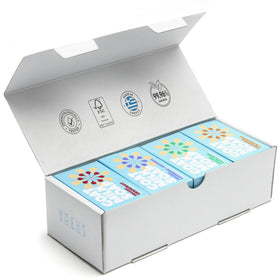 Skin Said Yes front packaging showing eight triple-milled soap bars and certification benefits