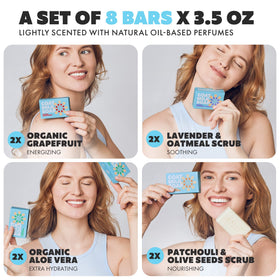 Skin Said Yes soap bar held in hand to show real size and easy handling for daily use