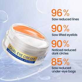 SKIN ULTIMA applying pink gel to eyelid for an instant lifting effect