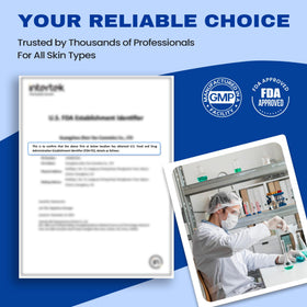 SKIN ULTIMA manufactured in clinical facility showing quality-controlled benefit