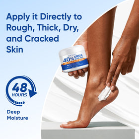 SKIN ULTIMA cream on feet with cotton socks showing overnight repair benefit