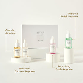 SKIN1004 ampoule dropper with serum texture, demonstrating lightweight absorption