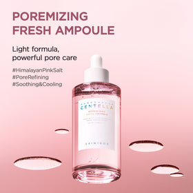 SKIN1004 ampoule dropper dispensing clear serum, quick-absorbing texture benefit
