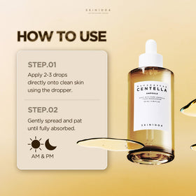 SKIN1004 ampoule layered under toner illustrating compatible layering benefit