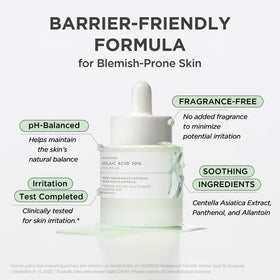 SKIN1004 application on face showing gentle patting benefit