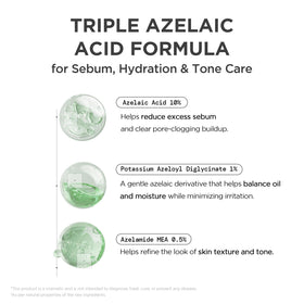 SKIN1004 packaging label detail showing active azelaic information