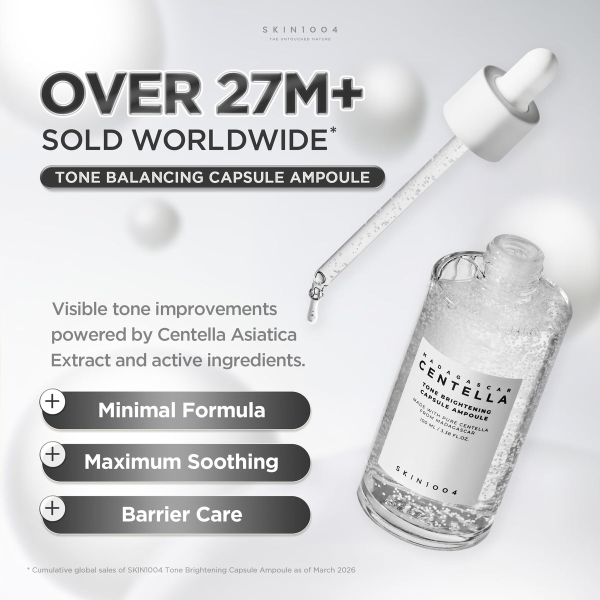 SKIN1004 capsule serum texture close-up highlighting lightweight hydration