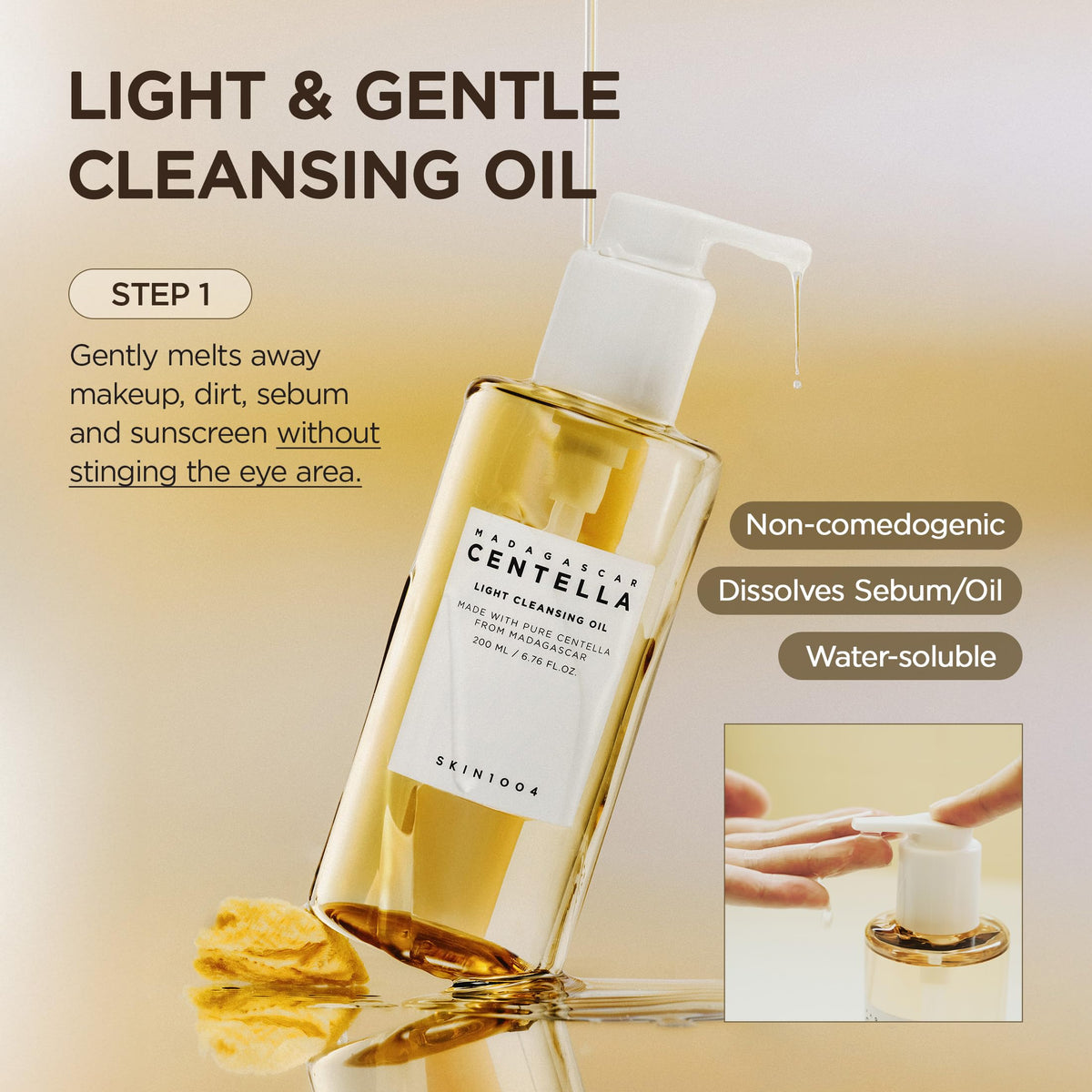 SKIN1004 ampoule foam rich foam texture close-up demonstrating gentle cleansing benefit