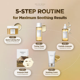 SKIN1004 ampoule on bathroom shelf styled for daily routine convenience
