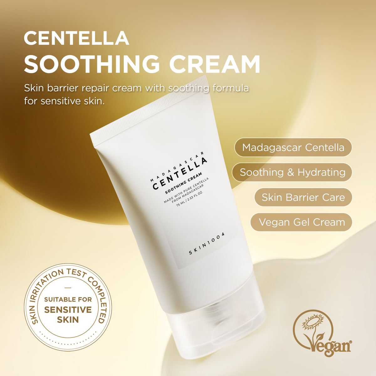 SKIN1004 open jar showing gel-cream texture and quick absorption benefit