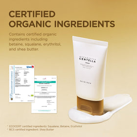 SKIN1004 cream scoop close-up showing smooth texture benefit: easy application
