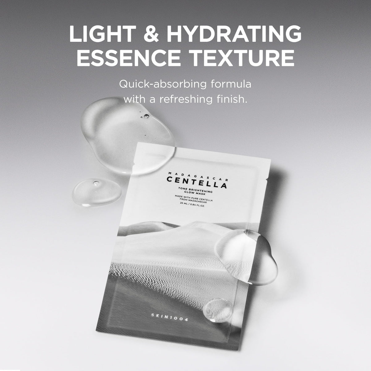 SKIN1004 close texture of essence showing lightweight absorption