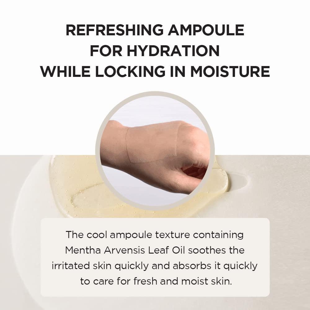 SKIN1004 serum drop on fingertip showing rich ampoule texture and hydration