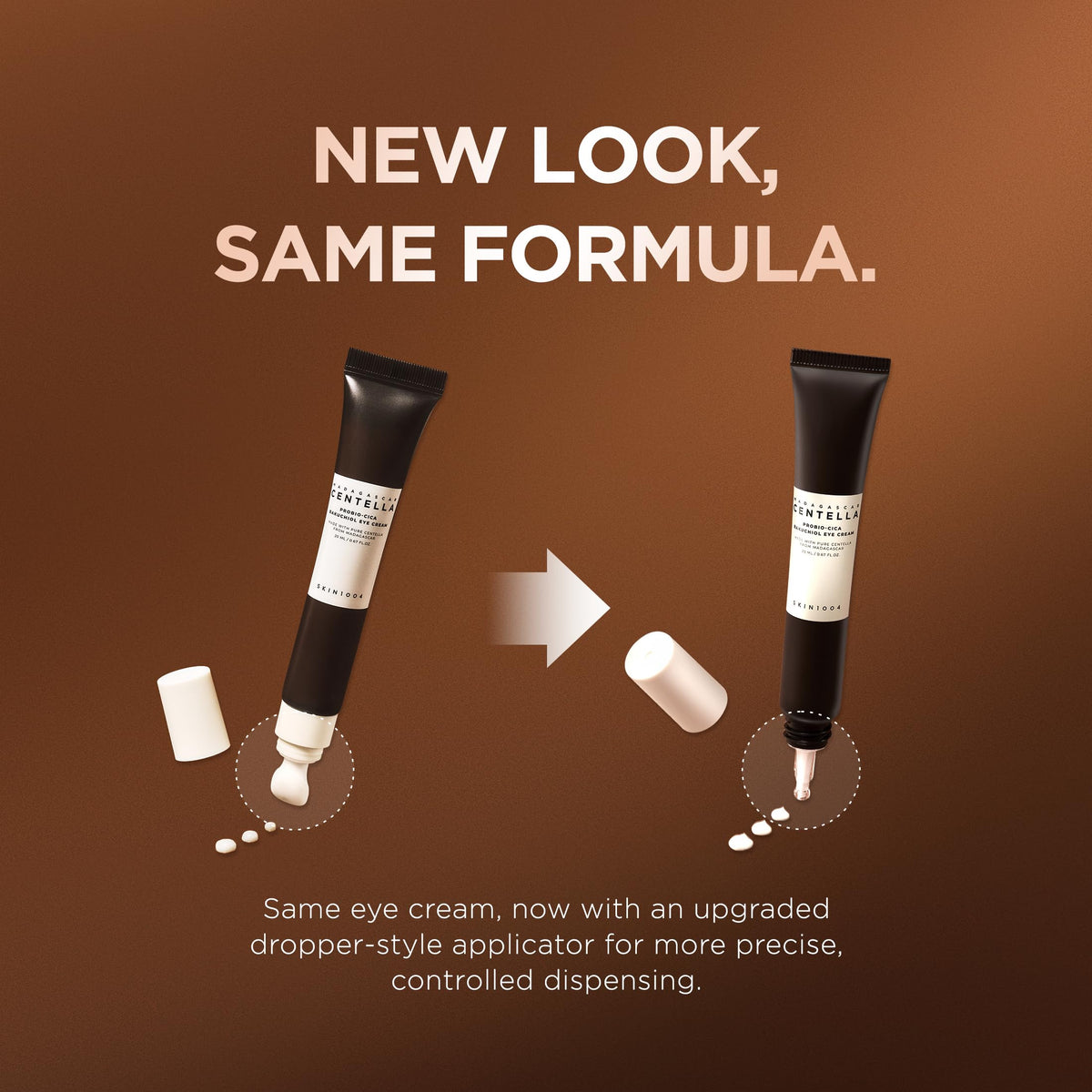 SKIN1004 open cap with cream texture highlighting smooth, hydrating formula benefit