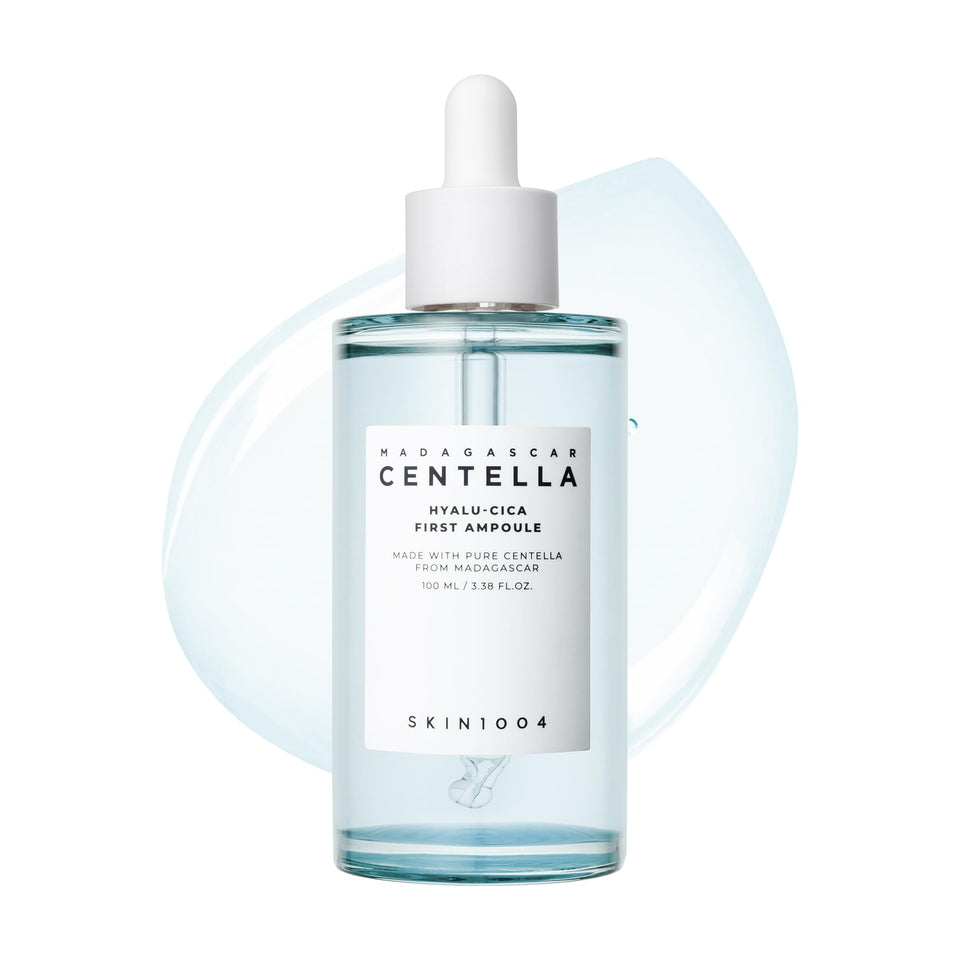 SKIN1004 front bottle showing ampoule packaging and 100ml size benefit