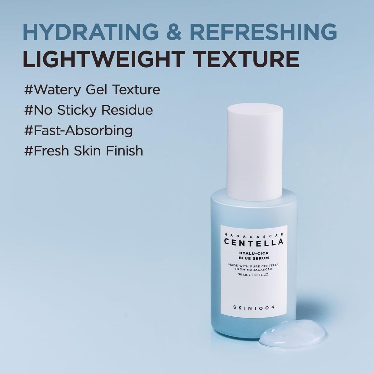 SKIN1004 ingredient label featuring Centella from Madagascar and benefits