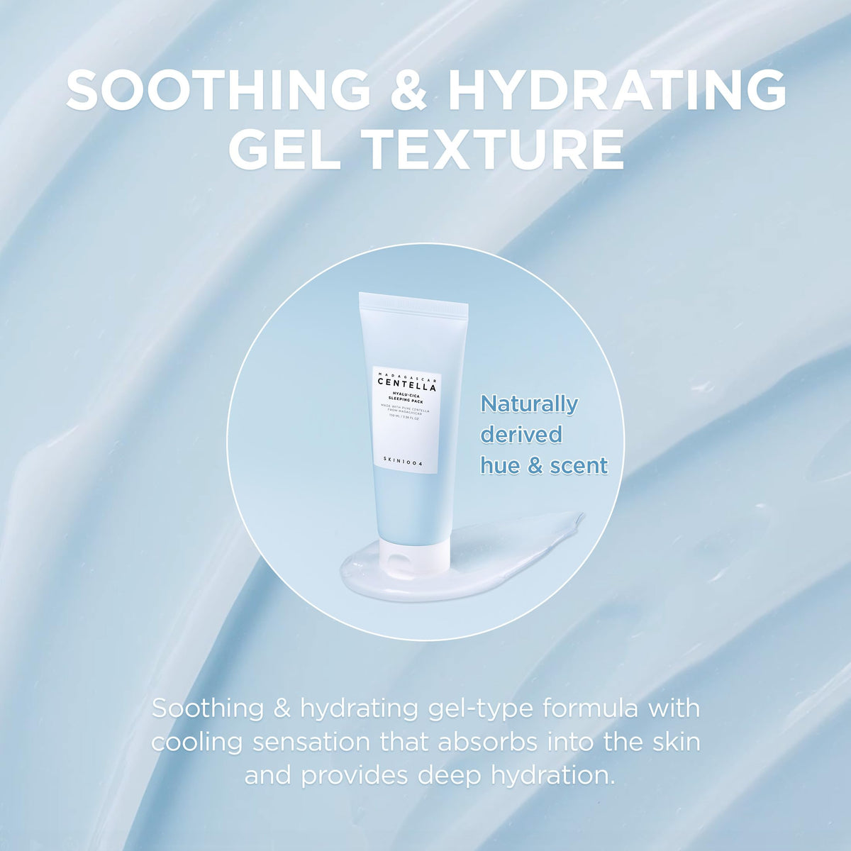 SKIN1004 size comparison with everyday object showing the 100ml capacity