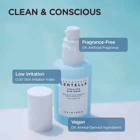 SKIN1004 bottle in hand illustrating 50ml size and travel-friendly scale