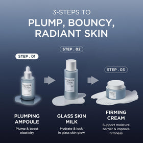 SKIN1004 before after skin comparison implying improved plumpness and smoother texture