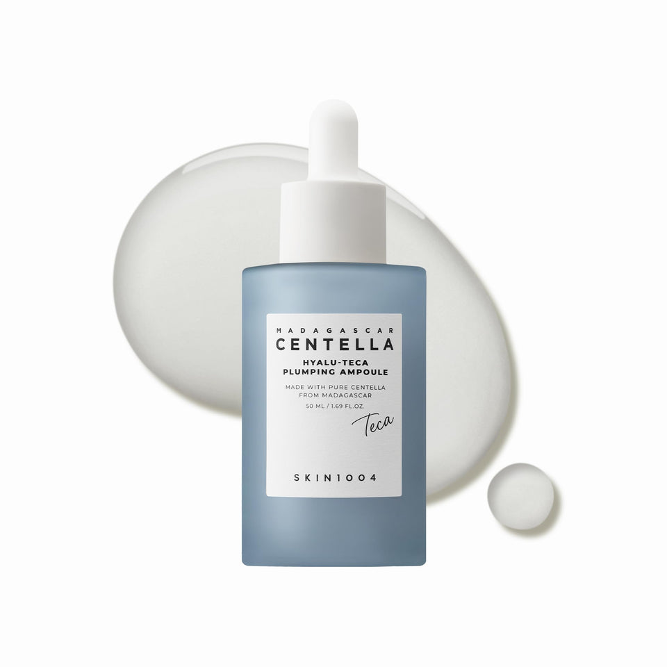 SKIN1004 front bottle showing elegant ampoule packaging and clear branding for hydration
