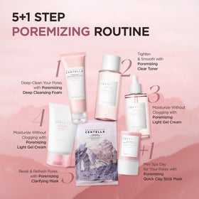 SKIN1004 ingredients laid out with pink salt and Centella to show natural origins