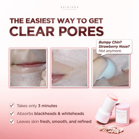 close-up of pink clay texture on stick illustrating gentle polish benefit