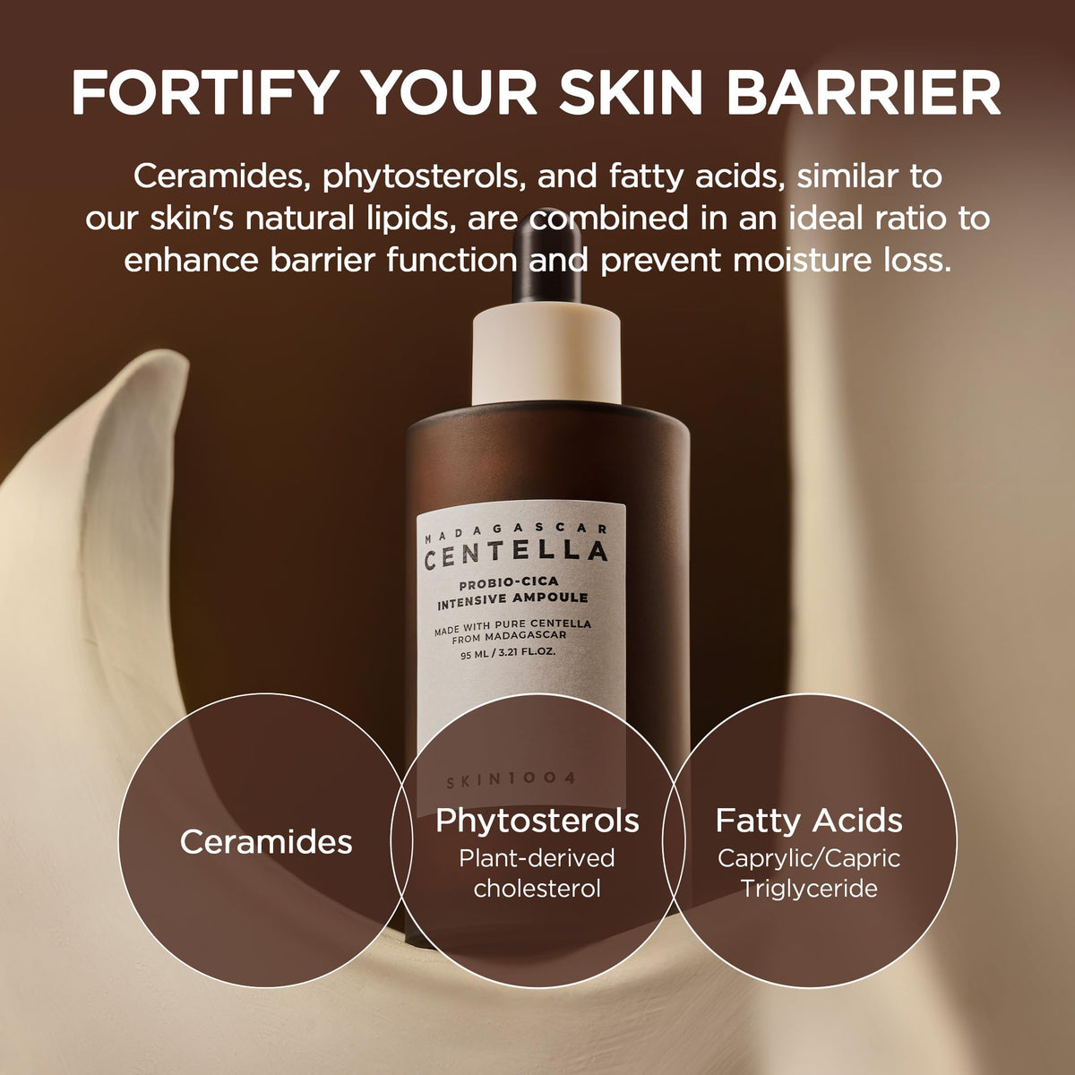 SKIN1004 close-up on centella serum texture delivering lightweight hydration