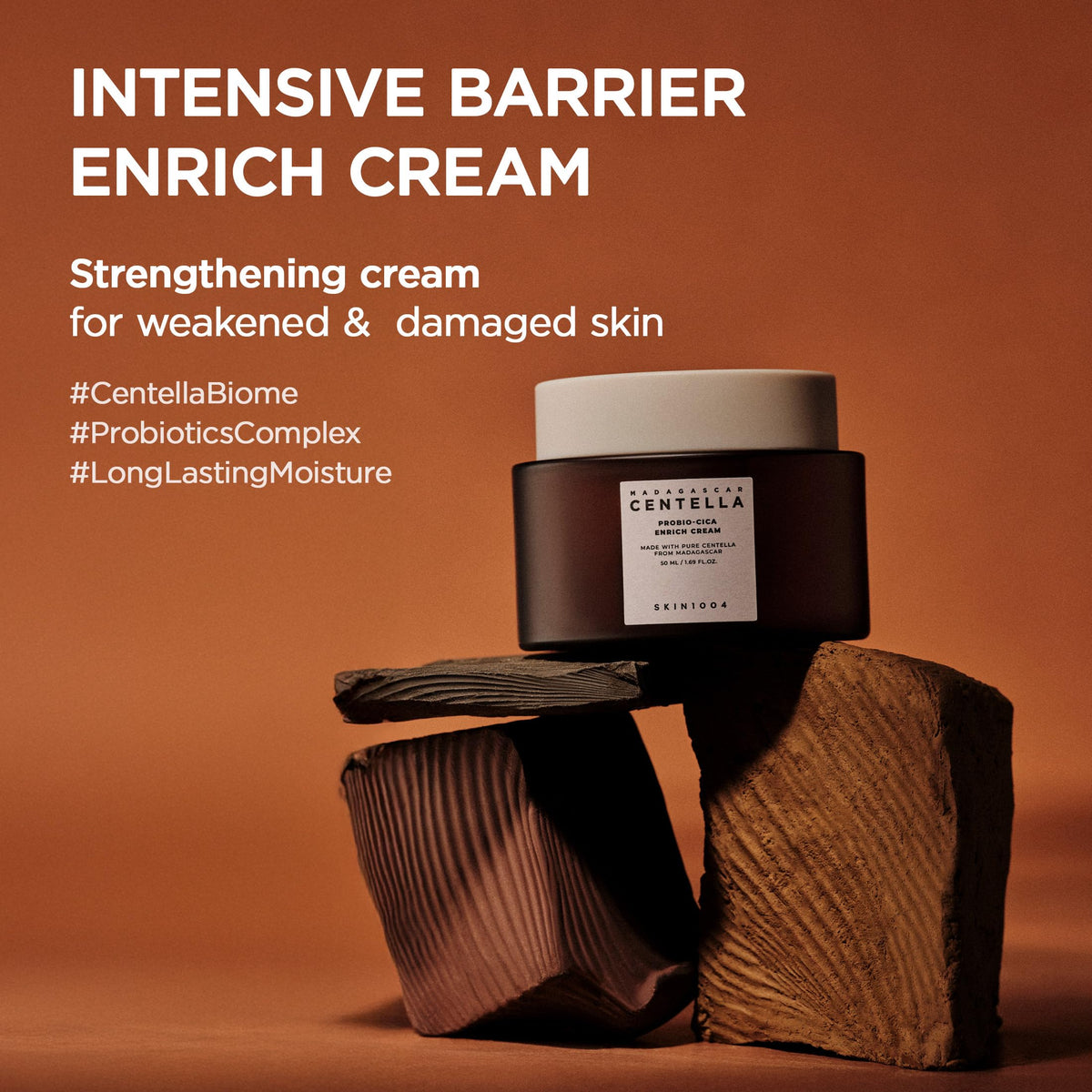 SKIN1004 open jar creamy texture close-up highlighting rich hydration