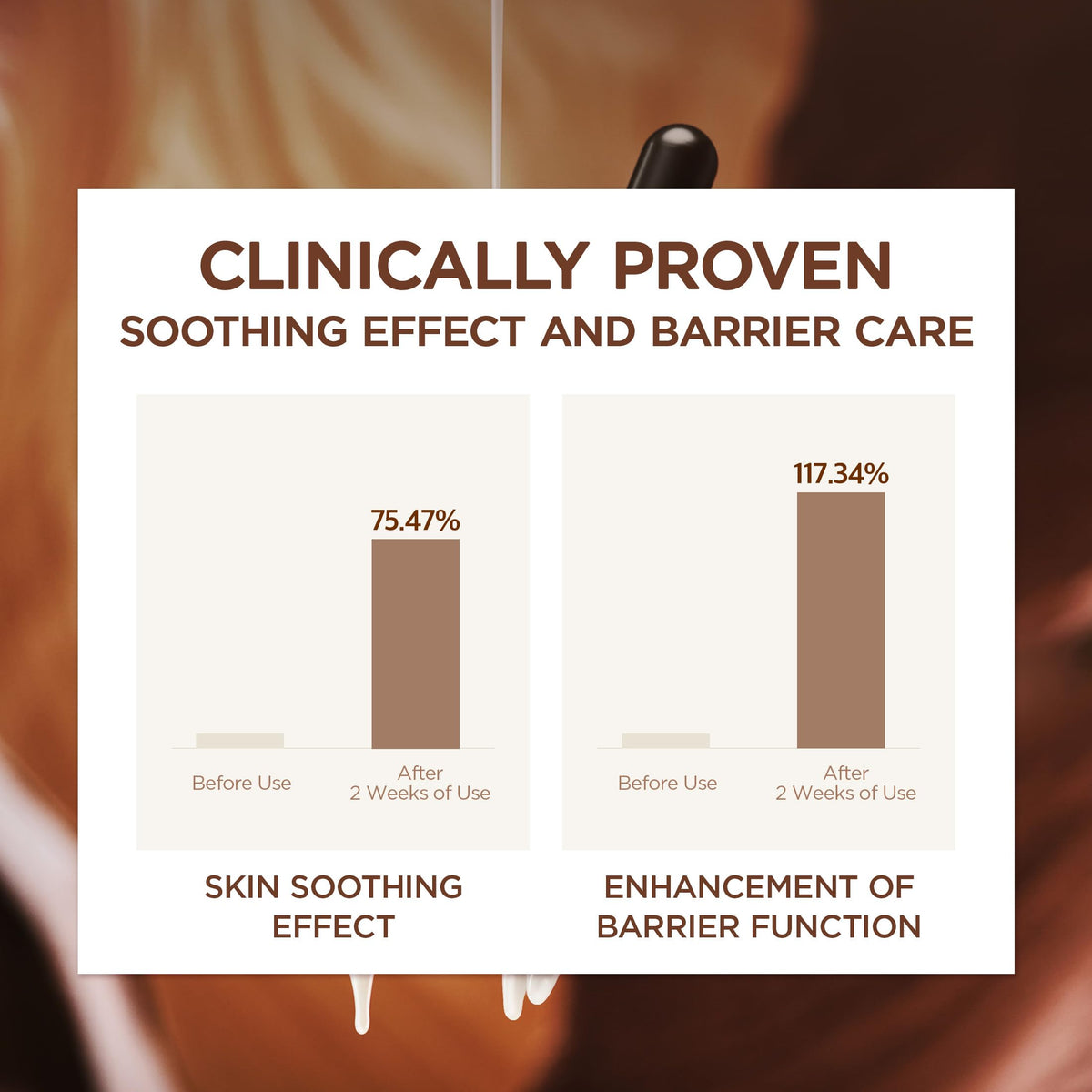 SKIN1004 fermented centella label emphasizing calming effect