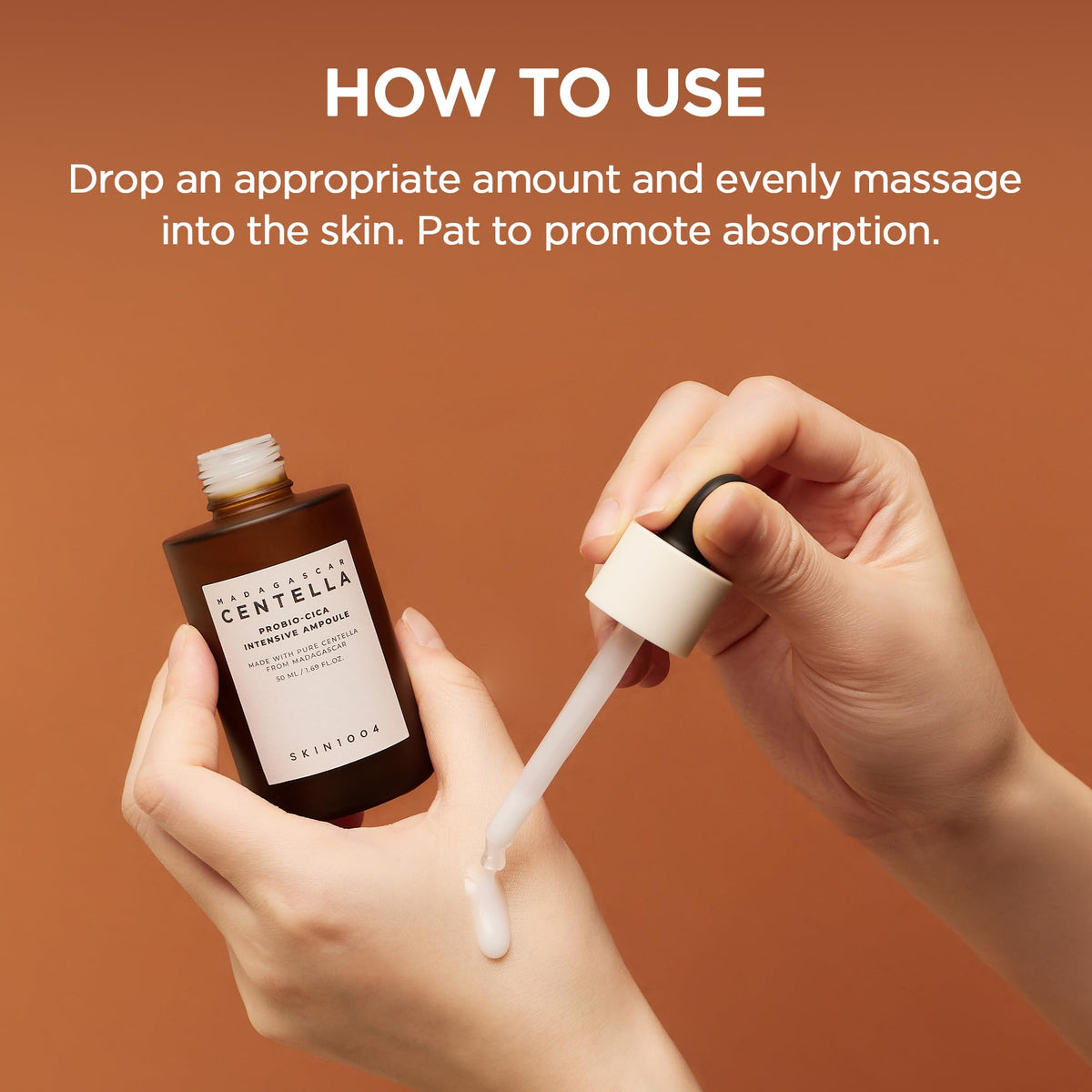 SKIN1004 product beside ruler showing 95ml size clarity