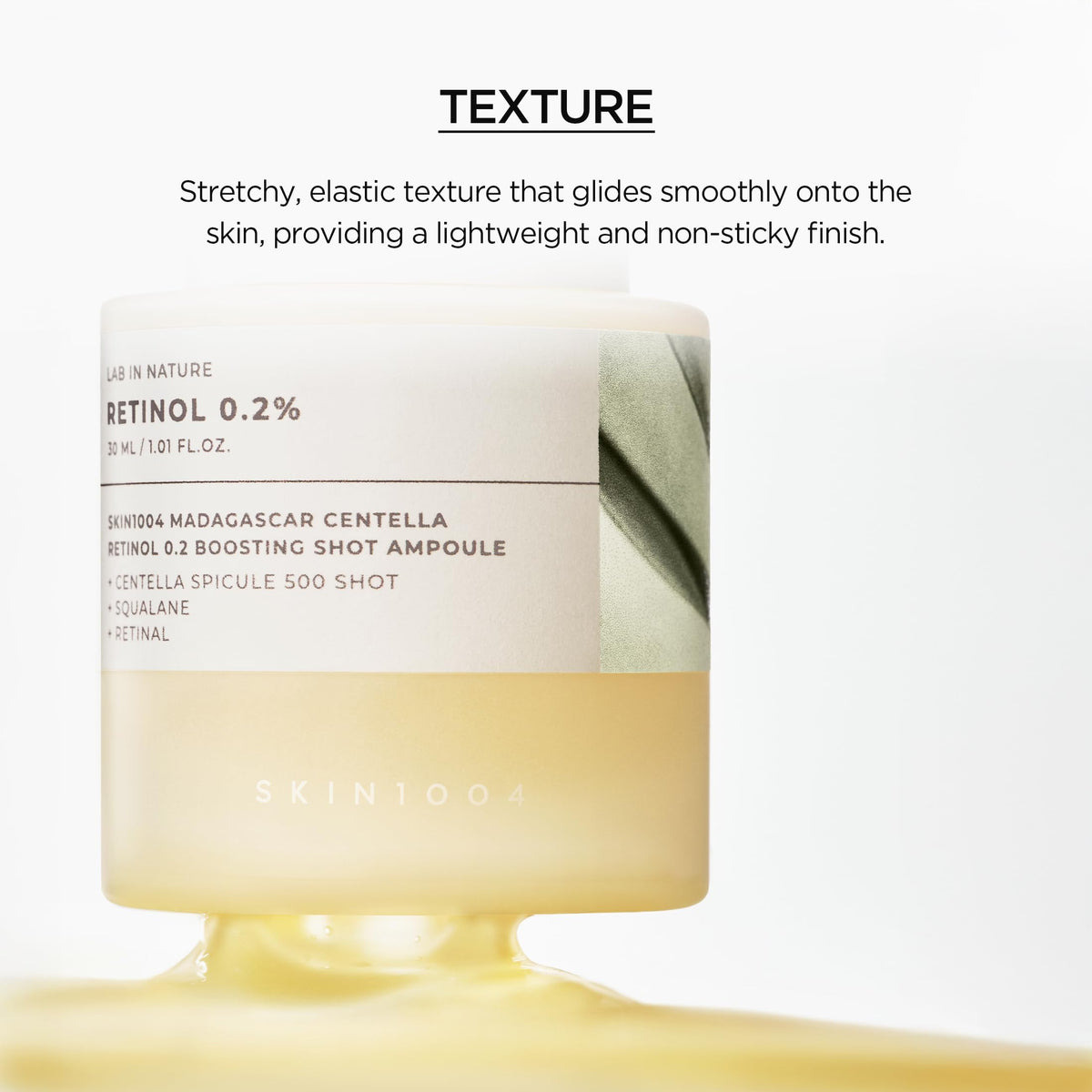SKIN1004 before and after texture comparison showing smoother skin