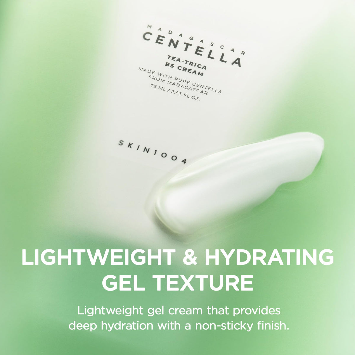 SKIN1004 tube beside common items for 75ml size and travel convenience