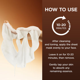 SKIN1004 mask next to tube illustrating 23ml essence volume and value