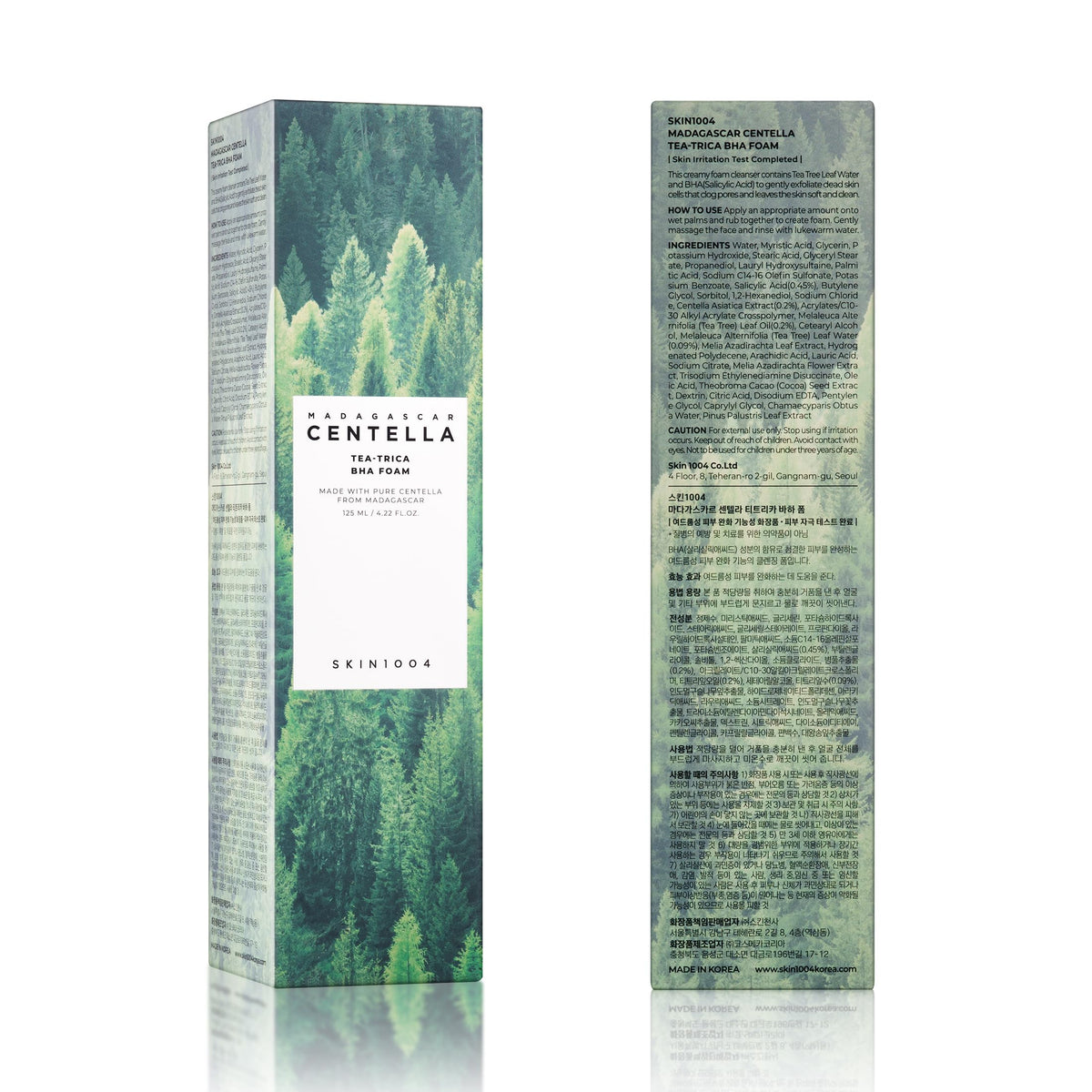 SKIN1004 rinsed skin after use showing balanced clean complexion benefit