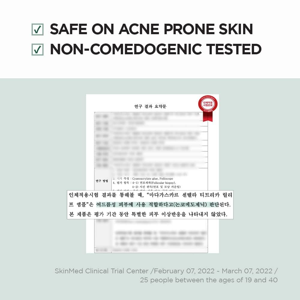 SKIN1004 application on hand demonstrating quick absorption and soothing finish
