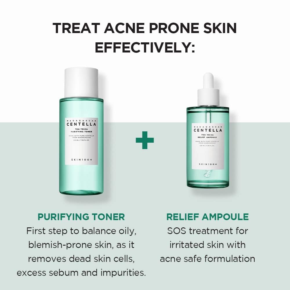 SKIN1004 lifestyle on bathroom shelf suggesting daily calming skincare routine