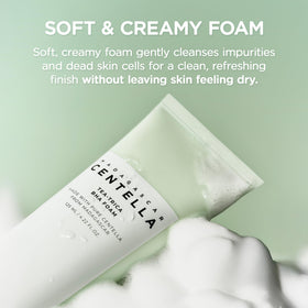 SKIN1004 label close-up showing ingredient list and safety information benefit