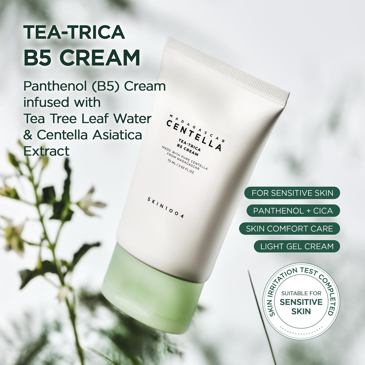 SKIN1004 open cream texture close-up highlighting lightweight, hydrating gel-cream