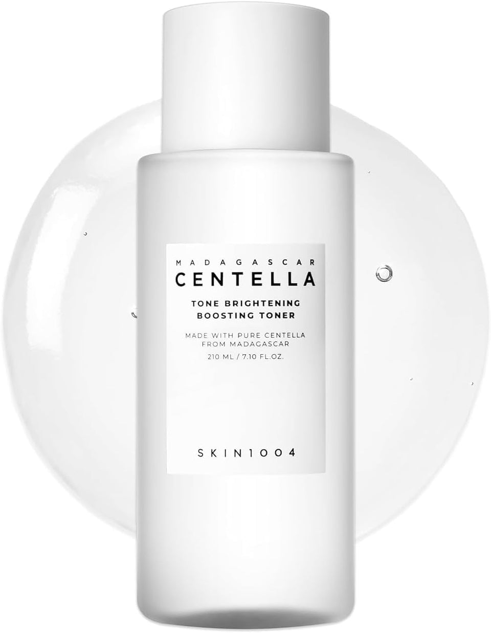 SKIN1004 front bottle view showing sleek packaging and brand clarity benefit