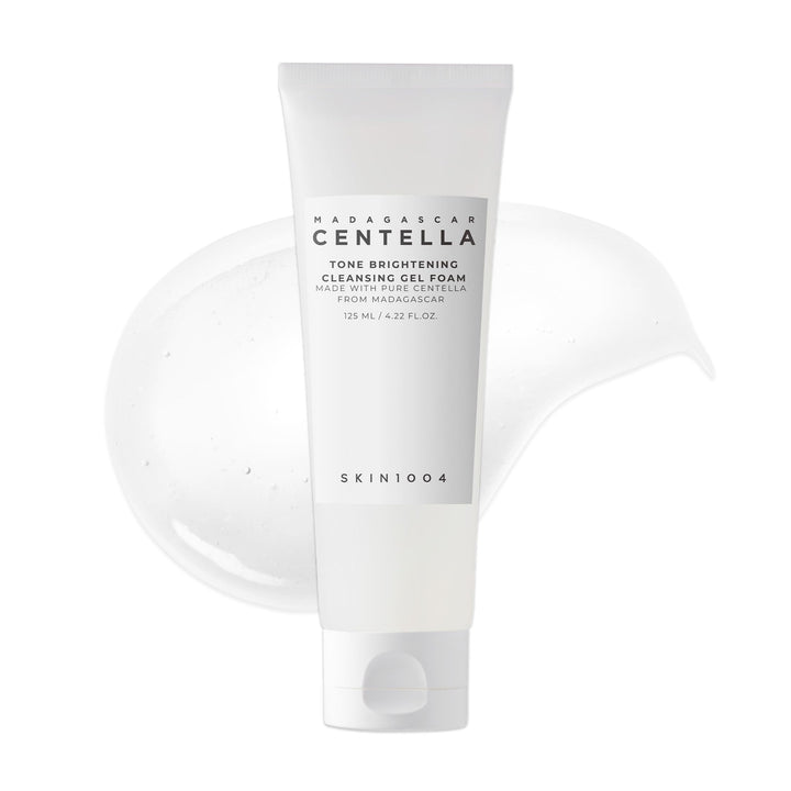 SKIN1004 front packaging showing cleanser bottle and key benefits